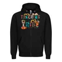 Black teaching my tribe Zipper Hoodie - Zillion Design Studio