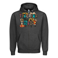 Charcoal Heather teaching my tribe Zipper Hoodie - Zillion Design Studio