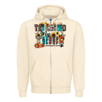 Sandshell teaching my tribe Zipper Hoodie - Zillion Design Studio