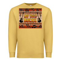 Antique Gold my dad rocks Premium Sweatshirt - HRA Design Shop