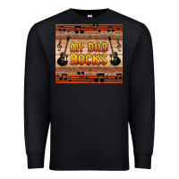 Black my dad rocks Premium Sweatshirt - HRA Design Shop