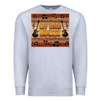Heather Grey my dad rocks Premium Sweatshirt - HRA Design Shop