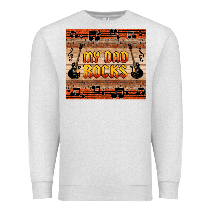 My Dad Rocks Premium Sweatshirt by HRA Design Shop | Teevron