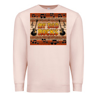 Pale Pink my dad rocks Premium Sweatshirt - HRA Design Shop
