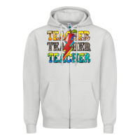 Dove Grey teacher teacher Zipper Hoodie - Zillion Design Studio