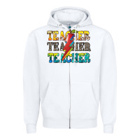 White teacher teacher Zipper Hoodie - Zillion Design Studio