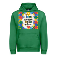 Emerald ı love someone with autism Urban Hoodie - MaliasSmallBusiness