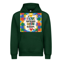 Forest Green ı love someone with autism Urban Hoodie - MaliasSmallBusiness
