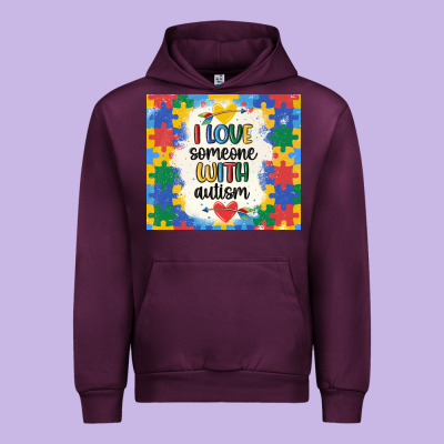 ı Love Someone With Autism Urban Hoodie Designed By Maliassmallbusiness