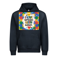 Navy ı love someone with autism Urban Hoodie - MaliasSmallBusiness