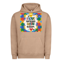 Pigment Burro ı love someone with autism Urban Hoodie - MaliasSmallBusiness