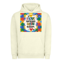 Pigment Pistachio ı love someone with autism Urban Hoodie - MaliasSmallBusiness