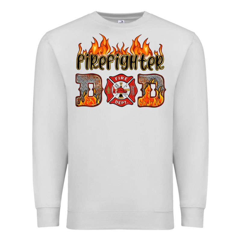 Firefighter Dad Premium Sweatshirt by HRA Design Shop | Teevron