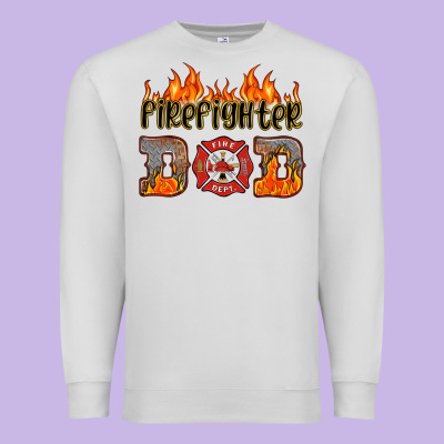 Firefighter Dad Premium Sweatshirt Designed By Hra Design Shop