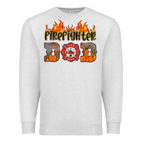 Oatmeal Heather firefighter dad Premium Sweatshirt - HRA Design Shop