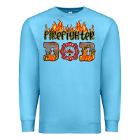 Ocean Blue firefighter dad Premium Sweatshirt - HRA Design Shop