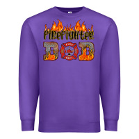 Purple firefighter dad Premium Sweatshirt - HRA Design Shop