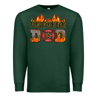 Sports Green firefighter dad Premium Sweatshirt - HRA Design Shop