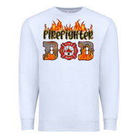 White firefighter dad Premium Sweatshirt - HRA Design Shop
