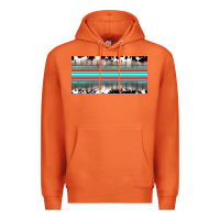 Carrot western cowhide serape sunflower mama license plate Premium Hoodie - BarkalooDesign