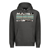 Charcoal Heather western cowhide serape sunflower mama license plate Premium Hoodie - BarkalooDesign