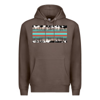 Coffee western cowhide serape sunflower mama license plate Premium Hoodie - BarkalooDesign