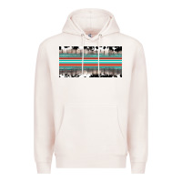 Pale Pink western cowhide serape sunflower mama license plate Premium Hoodie - BarkalooDesign