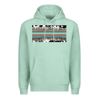 Seafoam western cowhide serape sunflower mama license plate Premium Hoodie - BarkalooDesign