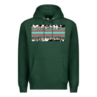 Sports Green western cowhide serape sunflower mama license plate Premium Hoodie - BarkalooDesign
