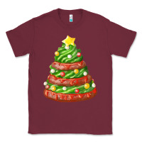 Burgundy green chocolate christmas cookie cake Classic Tee - FaDigitalArtStudio