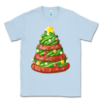 Dusty Blue green chocolate christmas cookie cake Classic Tee - FaDigitalArtStudio