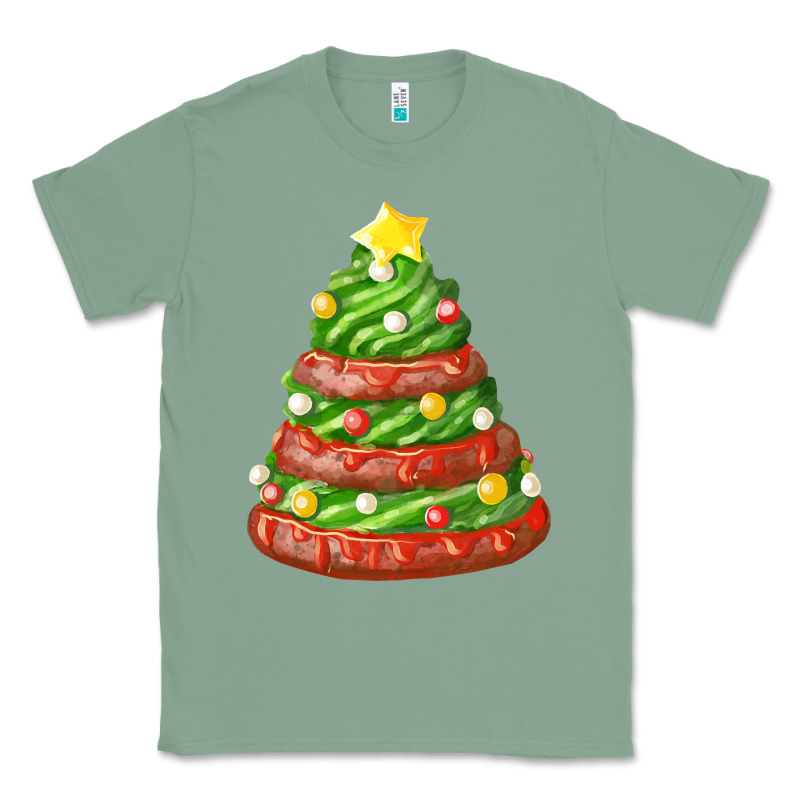 Green Chocolate Christmas Cookie Cake Classic Tee by FaDigitalArtStudio | Teevron