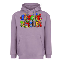 Lavender ausome autism teacher Heavyweight Hoodie - Zillion Design Studio
