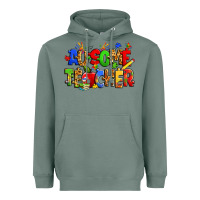 Sage ausome autism teacher Heavyweight Hoodie - Zillion Design Studio