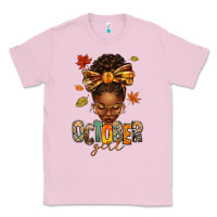 Bubblegum Pink october girl afro woman fall Classic Tee - texasbilliewilder
