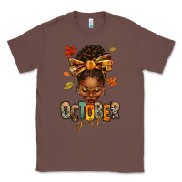 Chestnut october girl afro woman fall Classic Tee - texasbilliewilder