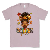 Lilac october girl afro woman fall Classic Tee - texasbilliewilder