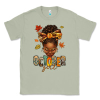 Matcha october girl afro woman fall Classic Tee - texasbilliewilder