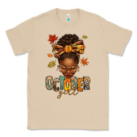 Mushroom october girl afro woman fall Classic Tee - texasbilliewilder