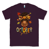 Plum october girl afro woman fall Classic Tee - texasbilliewilder