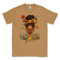 Toasted Coconut october girl afro woman fall Classic Tee - texasbilliewilder