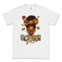 White october girl afro woman fall Classic Tee - texasbilliewilder