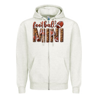 Football Mini With Leopard Zipper Hoodie | Teevron