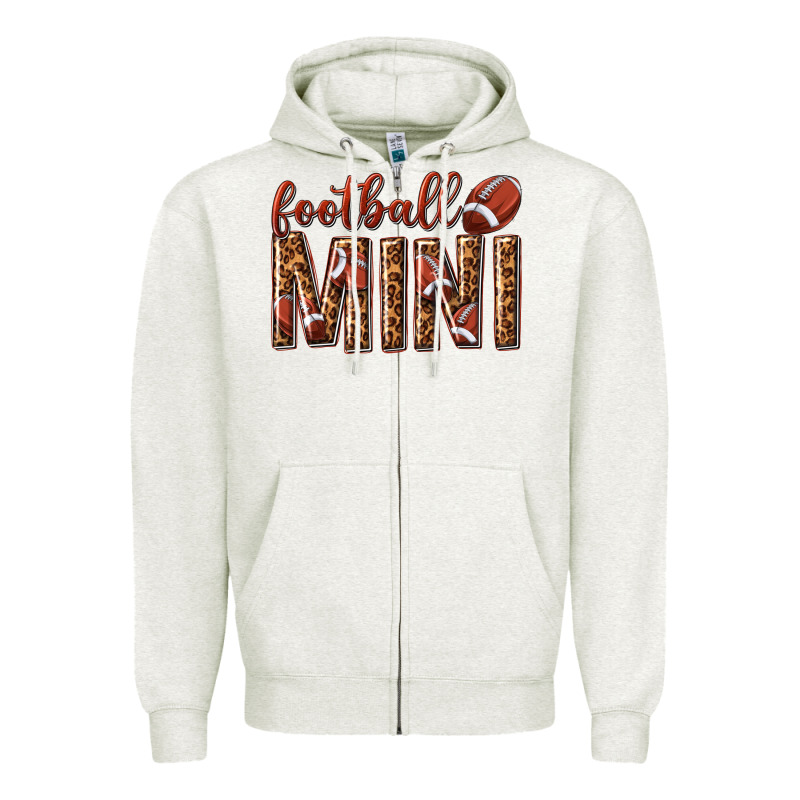 Football Mini With Leopard Zipper Hoodie by texasbilliewilder | Teevron