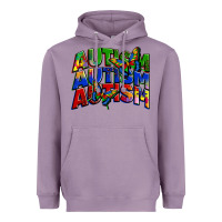Lavender autism autism autism Heavyweight Hoodie - Zillion Design Studio