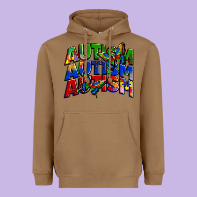 Autism Autism Autism Heavyweight Hoodie Designed By Zillion Design Studio