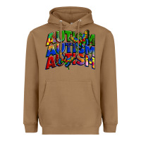 Toasted Coconut autism autism autism Heavyweight Hoodie - Zillion Design Studio