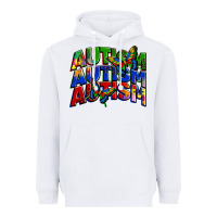 White autism autism autism Heavyweight Hoodie - Zillion Design Studio