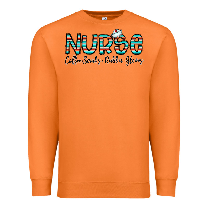 Coffee Scrubs And Rubber Gloves Premium Sweatshirt by CowhideDigitalArt | Teevron