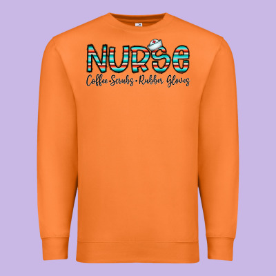 Coffee Scrubs And Rubber Gloves Premium Sweatshirt Designed By Cowhidedigitalart